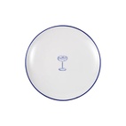 Assiette Parisa Cocktail 19 cm vit/blå