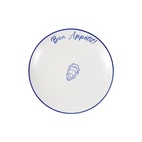 Assiette Parisa Bon appetit 19 cm vit/blå