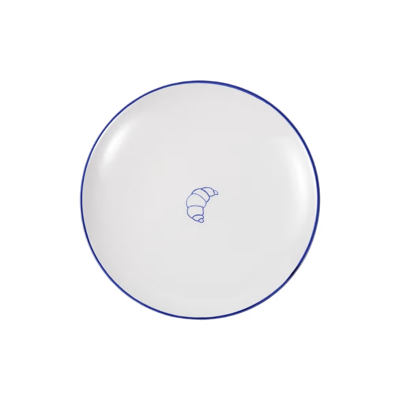 Assiette Parisa Croissant 19 cm vit/blå