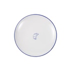 Assiette Parisa Croissant 19 cm vit/blå