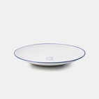 Assiette Parisa Croissant 19 cm vit/blå