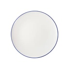 Tallrik Parisa 27 cm vit/blå