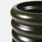 Kruka Wave 14 cm Mörkgrön