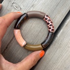 Armband Ark Fanny naturfärger 15,5 cm