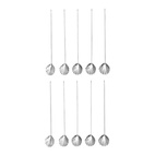 Plockskedar Shell 10 st Silver