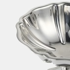 Glasskål Shell silver
