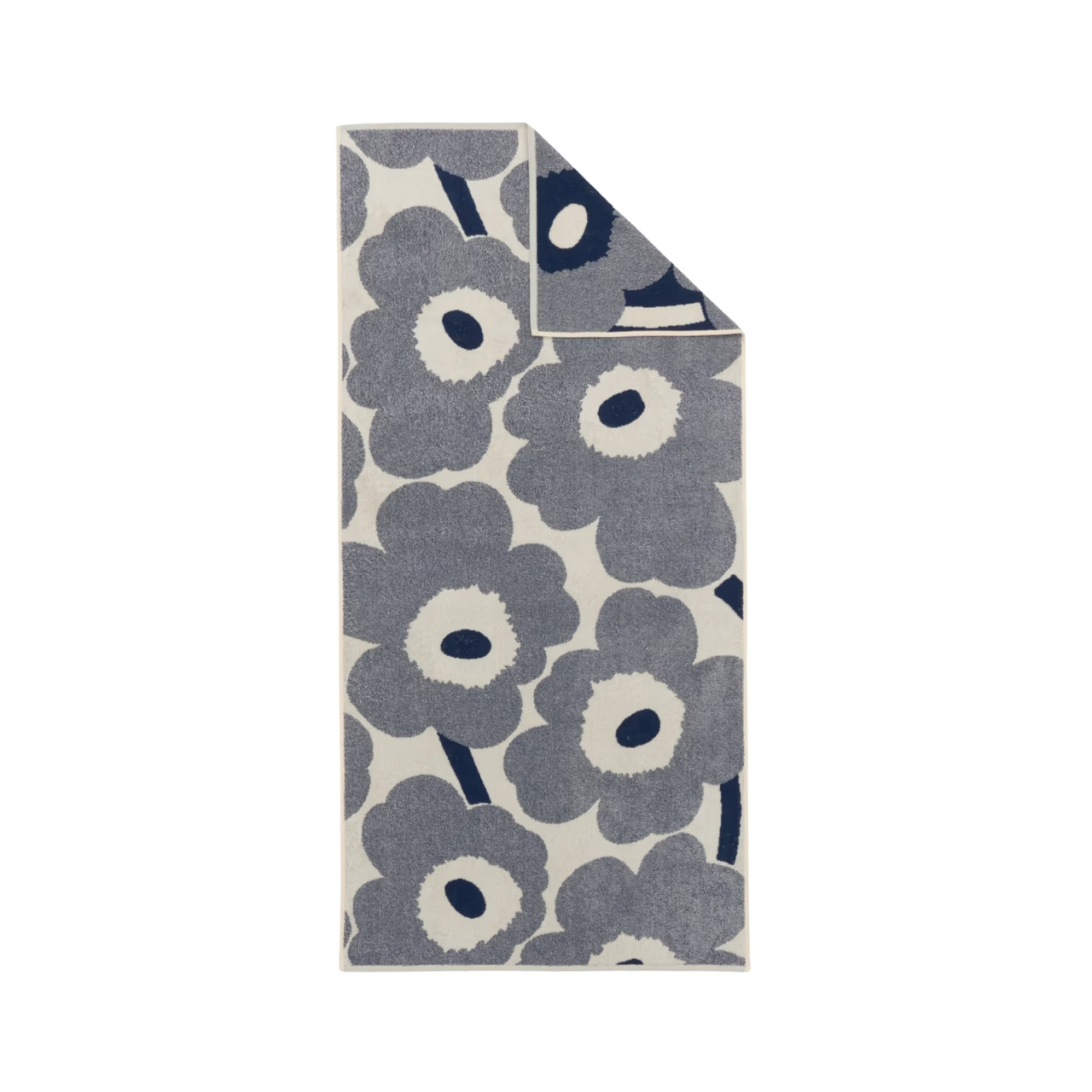 Handduk Unikko 70x150 cm Off white/Blueberry