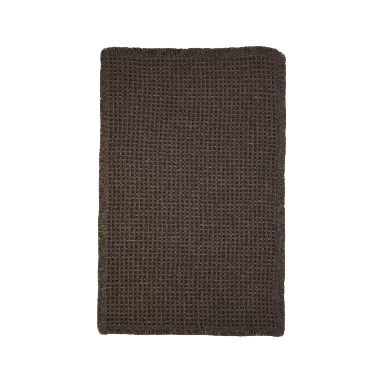Badrumsmatta Waffle 50x80 cm Mörkbrun