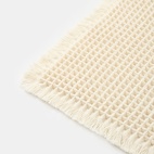 Badrumsmatta Waffle 50x80 cm Offwhite