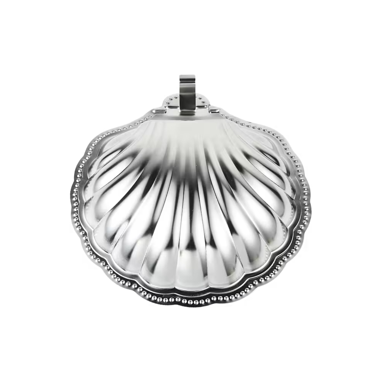 Smörsnäcka med lock silver