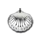 Smörsnäcka med lock silver