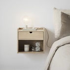 Sängbord Hillmond 1 L Vitpigmenterade