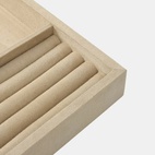 Förvaringsbricka mocka 3 set beige
