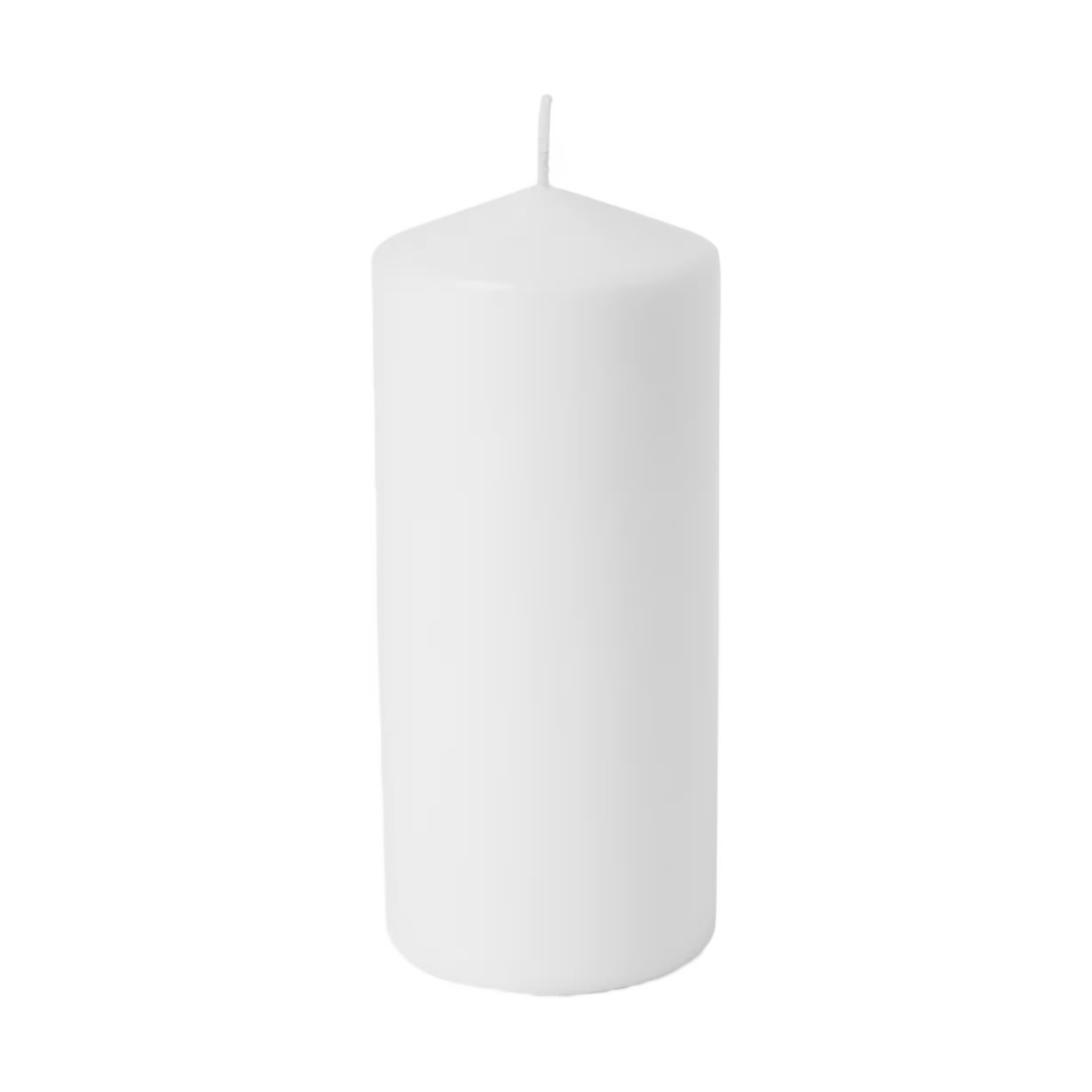Blockljus stearin 7x15cm Vit