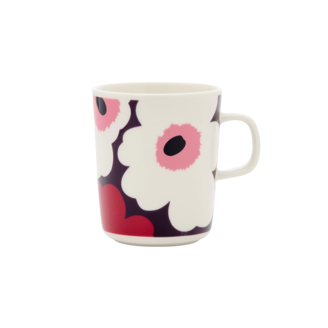 Mugg UNIKKO 2,5 dl Vit/Plommon