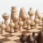 Spel wood chess Moomin