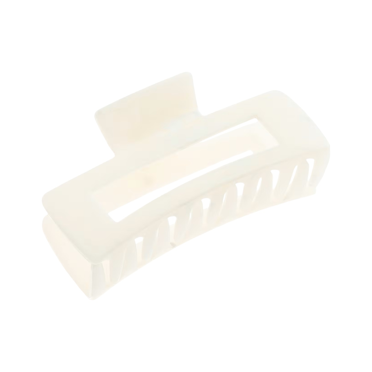 Hårklämma Jasmine Medium 10 cm Blank Ivory