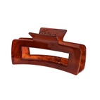 Hårklämma Jasmine Medium 10 cm Blank Caramel