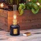 Fotogenlampa glas brun