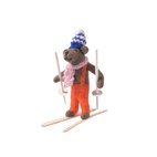 Julhänge skiing bear, sune