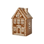 Ljuslykta Pepparkakshus Mörkbrun