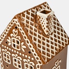Ljuslykta Pepparkakshus Mörkbrun