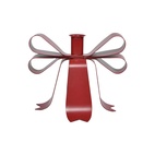 Ljusstake Bow Röd