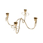 Adventsljusstake Bow Guld