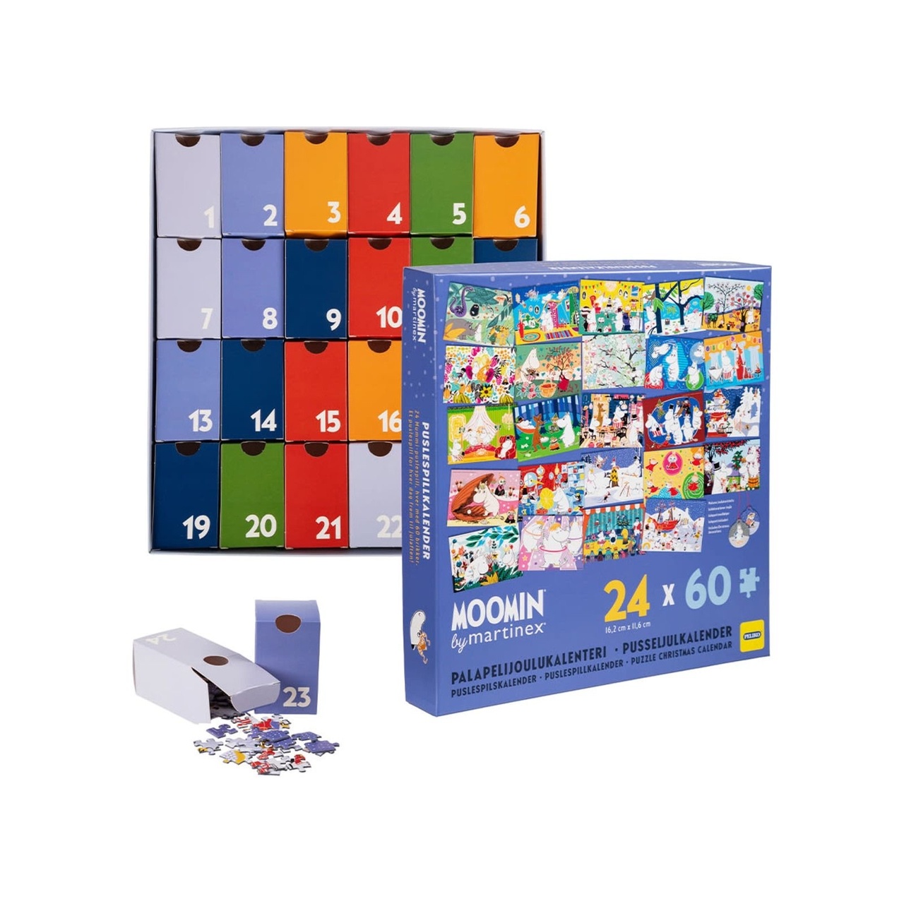 Julkalender Mumin Pussel 24x60