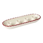 Adventssljustake Scallop Vit