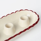 Adventssljustake Scallop Vit