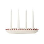 Adventssljustake Scallop Vit