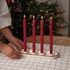Adventssljustake Scallop Vit