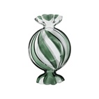 Glasskål Karamell 25x15 cm grön