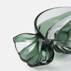 Glasskål Karamell 25x15 cm grön