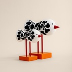 Birds 1967 Mini No.3 Svart/Vit