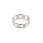 Ring Links Curb Chain Silver 18mm
