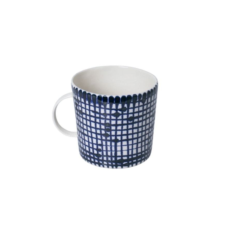 Tekopp 40 ml - rutig blå | Handla glas & porslin online | Designtorget.se