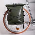 Ryggsäck Pannier rolltop (incl 2 carabiners ) grön